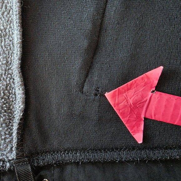 Vintage The North Face Womens XS Vest Denali Fleece Black Gray Zipper Jacket - Picture 8 of 12